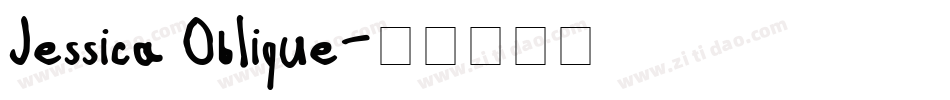 Jessica Oblique字体转换